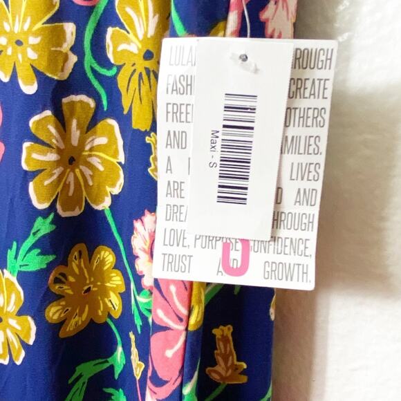 LuLaRoe Maxi Flower Print Long Skirt Small BRAND NEW WITH TAGS - Picture 3 of 6
